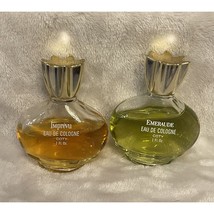 Vintage Coty Lot Of 2 Duo Lot Emeraude &amp; Imprevu 1 Fl. Oz. Perfume - $32.51