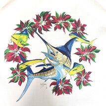 Guy Harvey AFTCO Limited Edition Shirt Silk Sz Large Marlin Fish Mother ... - $34.86 CAD