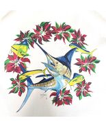 Guy Harvey AFTCO Limited Edition Shirt Silk Sz Large Marlin Fish Mother ... - $454.01 MXN
