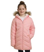 Lands&#39; End Girls Boys Parka Pink Hood Water-Resistant Jacket Pockets Ful... - $829.78 MXN