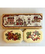 Vintage AVON Christmas 1982 Soap Holiday Country Decal Soap Bells Horn D... - £9.47 GBP