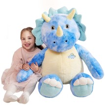 Giant Triceratops Stuffed Animal Plush Toy,Large Dinosaur Big Jumbo Soft Toys,30 - £51.73 GBP