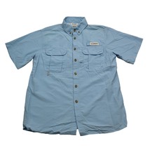 Magellan Shirt Youth Boys XL 18-20 Light Blue Mag Wick Relaxed Fit Button Up - $18.69