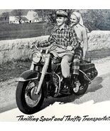 Harley Davidson Hydra Glide Advertisement 1951 Motorcycle Thrift Sport L... - $734.52 MXN