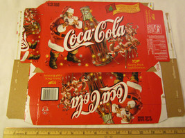 Vintage Empty COCA-COLA 12 Can Pak Carton 1998 Christmas Reindeer (P7] - £7.01 GBP