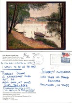 New York City Metropolitan Museum of Art Jatte Posted 1993 Jeopardy Postcard - £7.35 GBP