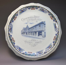 Rare Cainscross Ebley 1923 Jubilee Raised Hot Plate J kent Fenton Porcelain Blue - £27.37 GBP