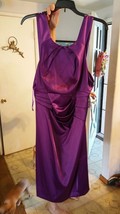 J TAYLOR Women&#39;s Purple, Formal Dress (12641M) size 14. Knee-length - £13.36 GBP