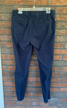 Navy Blue Gap Pants Size 6 Straight Leg Stretch Trousers Soft 4 Pocket Bottoms - £9.90 GBP