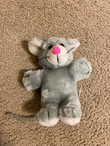 Acme Mouse Vintage Plush 7&quot; Gray with Pink Nose Stuff Animal Toy Rat Mice - £11.02 GBP