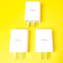 Lot Of 3x Genuine Tcl QC13US Wall Plug Chargers Usb Cell Phone Ac Power Adapters - £14.70 GBP