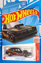 Hot Wheels 2023 Target Red Edition Series 12/12 #197 &#39;76 Chevy Chevette Black - £4.48 GBP