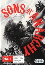 Sons of Anarchy Season 3 DVD | Charlie Hunnam | Region 4 - £13.98 GBP