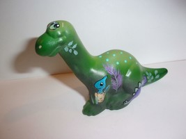 Fenton Glass Green &quot;Deno Friends&quot; Dinosaur Figurine Ltd Ed #12/36 K Barley - £146.75 GBP