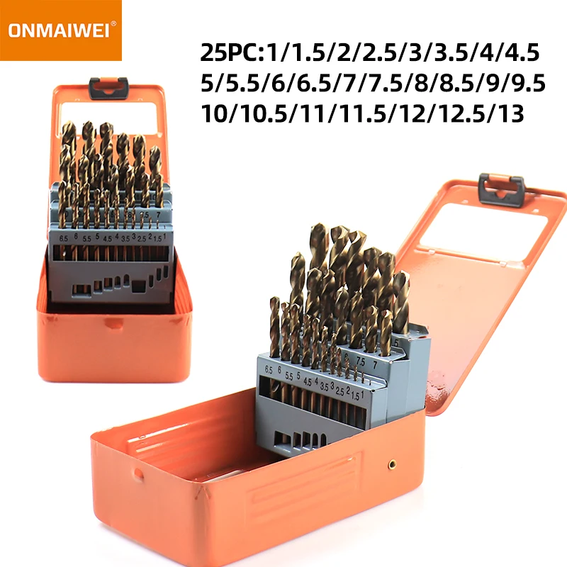 M35 HSS-CO 5% Cobalt Twist Drill Bit Set Metric Straight Shank Set With  Case Fo - £98.29 GBP