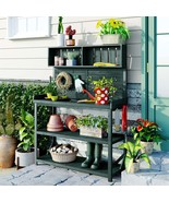 Rustic Wooden Potting Bench w/ Shelves &amp; Hooks - €304,49 EUR