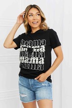 mineB I Got It From My Mama Full Size Graphic Tee in Black - £26.50 GBP