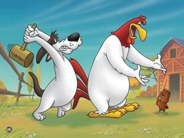 Warner Bros.&quot;I Say, I Say Son&quot; Foghorn Leghorn &amp; Dog Animation Giclee Gift - £194.76 GBP
