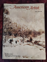 AMERICAN ARTIST January 1972 Hal Ashmead Chen Chi Zevi Blum Richard Treaster  - £7.91 GBP