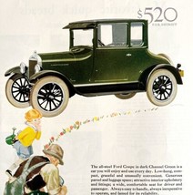 Ford Steel Coupe Channel Green 1926 Advertisement Lithograph Automobilia DWCC1 - £46.85 GBP