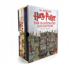 Harry Potter: The Illustrated Collection Box Set of Hardcovers 1-3 NEW &amp; SEALED - $67.89