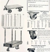 1922 N.T. Bushnell Carts Casters Tools Advertisement Catalogue Hardware ... - $10.00