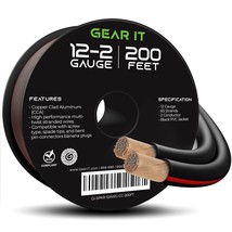 12AWG Speaker Wire, GearIT Pro Series 12 Gauge Speaker Wire Cable (200 F... - £61.33 GBP