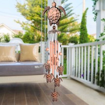 Sea Turtle Wind Chimes Brass Wind Chime Sympathy Wind Chimes Outdoor Gifts - £39.16 GBP