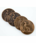 1885-1896 Grande-Bretagne Lot de Penny (4 Pièces) Km#755 , 790 - $36.35