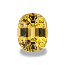 Rare 7.91 cts Natural Vivid Yellow Tourmalin cushion gemstone. - £1,255.08 GBP