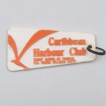 Vintage Caribbean Harbour Club Hotel Room Fob Orange St Thomas US Virgin... - $13.99