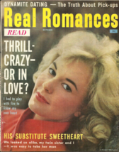 Real Romances - October 1960 - Stories Of Love, Heartbreak, Marriage, DATING-... - £6.32 GBP