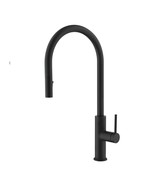 Matt Black Kitchen Faucet: DAX Single Handle Pull-Down - $4,616.43 MXN