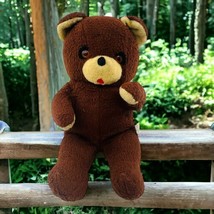 Vintage Knickerbocker Teddy Bear Plush 16&quot; Animals of Distinction Brown ... - $18.58