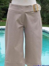 Cache Self Belt Walking Bermuda City Short Pant XS Sz 0 Metallic Kissed ... - £28.14 GBP