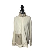 NEW - RAINS Fleece Jacket 18640 &quot;Fossil&quot; Cream Beige Color Zip Up - Size... - £42.48 GBP