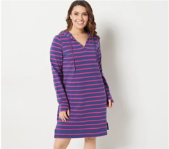 AmberNoon II by Dr. Erum Ilyas UPF 30 French Terry Dress (Berry, Large) A474500 - £12.06 GBP