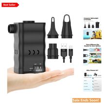 Portable Electric Air Mattress Pump - 400L/min with Battery Level Indicator - $54.40