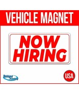 NOW HIRING Heavy Duty Vehicle Magnet Truck Car Sticker Decal Sign USA EM... - £14.15 GBP+