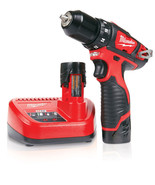Milwaukee 2407-22 M12 12-Volt Lithium-Ion 3/8 in. Cordless Drill/Driver Kit - £132.19 GBP
