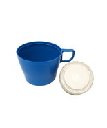 Vintage BLUE Replacement Thermos Cup &amp; Stopper fits 1970s KING-SEELEY TH... - £6.77 GBP