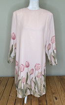VTG California design by Dorothy Samuel floral Knee length dress Size M Pink P3 - £16.82 GBP