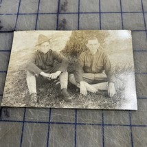 Vtg Picture Postcard RPPC Two Soldiers In World War 1 Uniforms - $166.89 MXN
