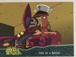 Aaahh Real Monsters Trading Card 1995  #12 Cute As A Button - £1.54 GBP