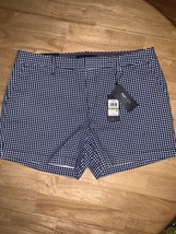 Tommy Hilfiger Women’s Size 18 Gingham Plaid 5” Shorts Bnwts Retails $59.50 - £15.89 GBP