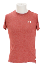 Under Armour Youth Boy&#39;s XL Heather Red Tee T Shirt Short Sleeve Wicking - £18.47 GBP