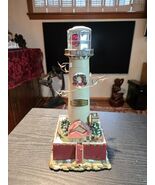 READ Mr. Christmas Holiday Lighthouse Old MACKINAC MICHIGAN Motion Light... - €34,34 EUR