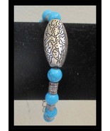 Faux Turquoise Bracelet 6&quot; with 2&quot; Extender B010 - $244.42 MXN