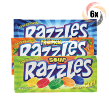 6x Packs Razzles Variety Assorted Flavor Candy Gum 1.4oz ( Fast Shipping! ) - £12.33 GBP