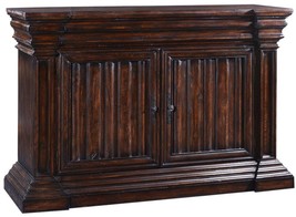 Server Sideboard Cathedral Rustic Pecan Wood, Cornice Moldings, Linen Fold Doors - £2,228.30 GBP